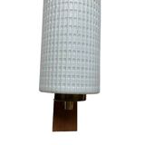 Pair of wood and glass wall sconces