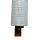 Pair of wood and glass wall sconces