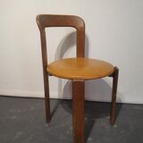 6 chairs by Bruno Rey, edited by Dietiker and manufactured by the workshop "Stuhl aus Stein am Rhein"