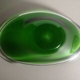 Set of 2 empty pocket glass cups air afrique vintage