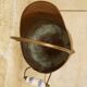 Old copper coal bucket Lion's head handles