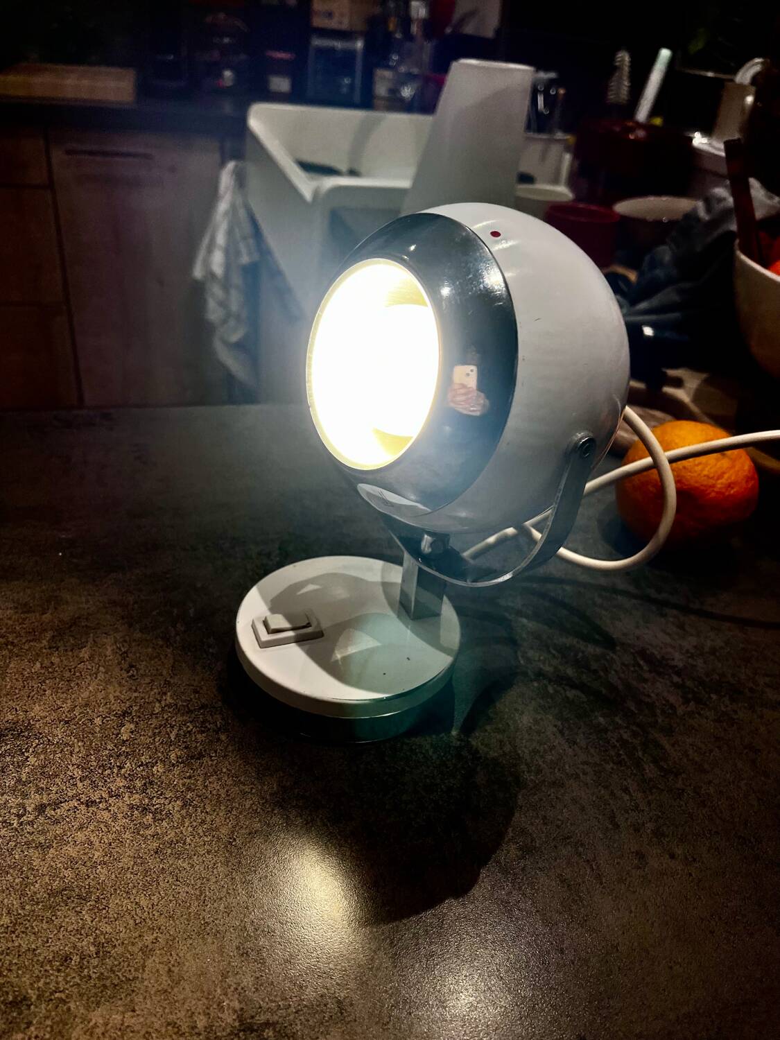 Eyeball lamp design Italian 60s/70s