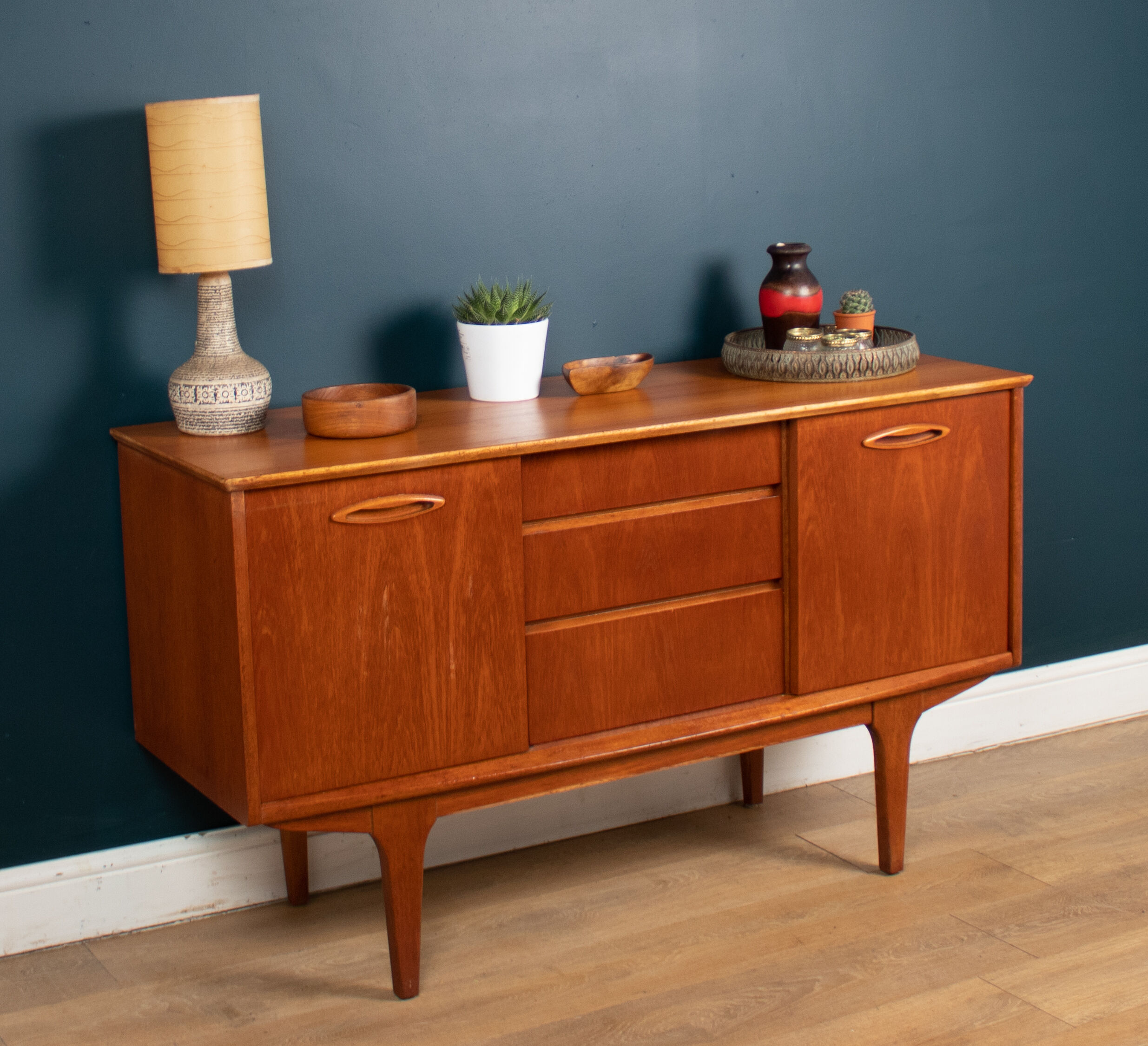 Restored Retro Short Teak Mid Century 1960s Jentique Sideboard