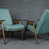 Pair of Jaroslav Smidek chairs model 6950, Vintage Czech 1960s