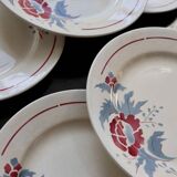 6 vintage dinner plates – Nimy Pottery