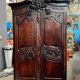 Antique Norman wedding armoire. Carved oak.