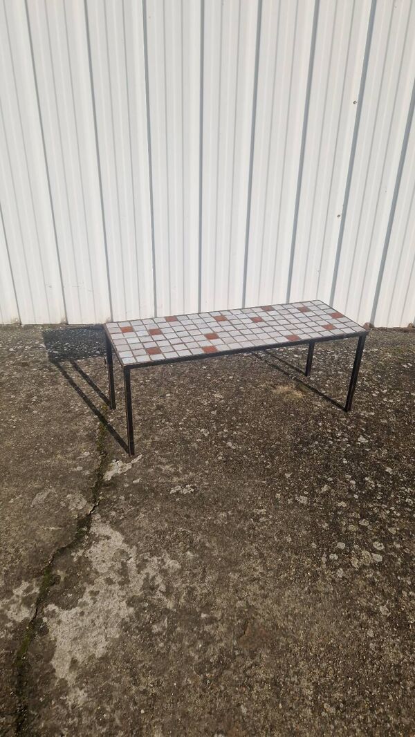Mado Jolain, Table basse en carreaux de céramique 1960