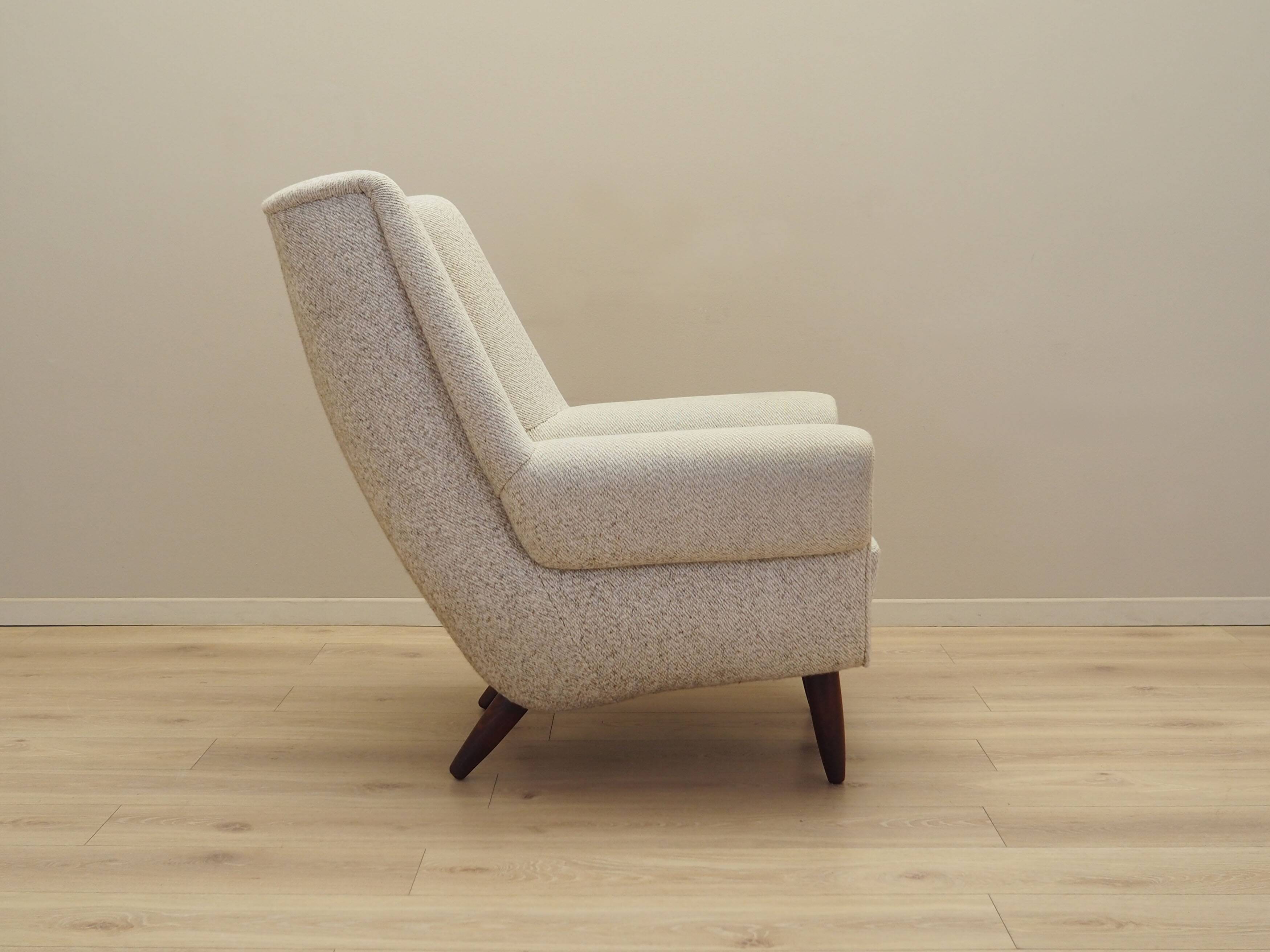 Beige armchair, Danish design, 1970s, production: Denmark