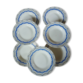 6 assiettes creuses anciennes Digoin et Sarreguemines