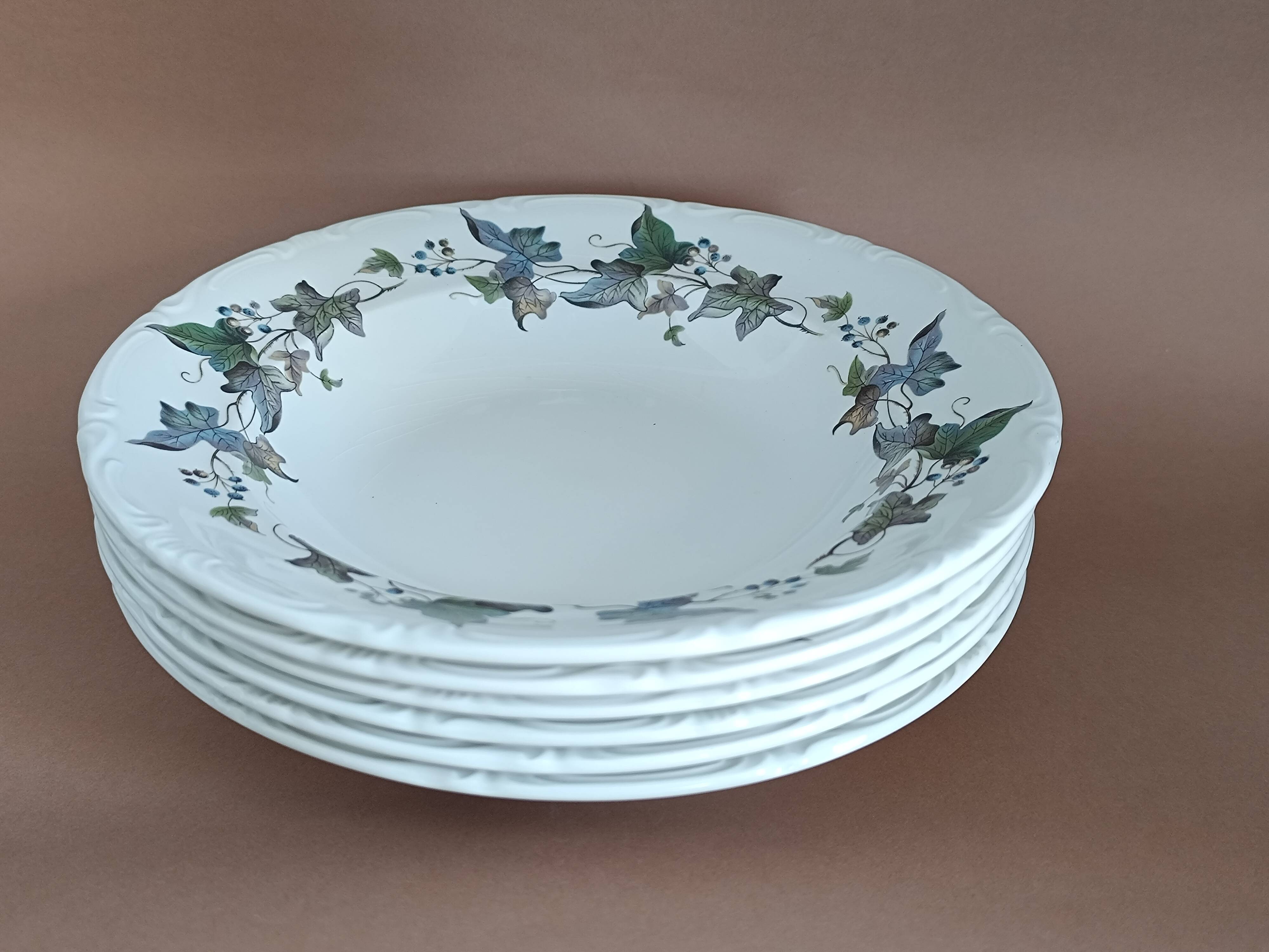 Royal China Vigo porcelain soup plates
