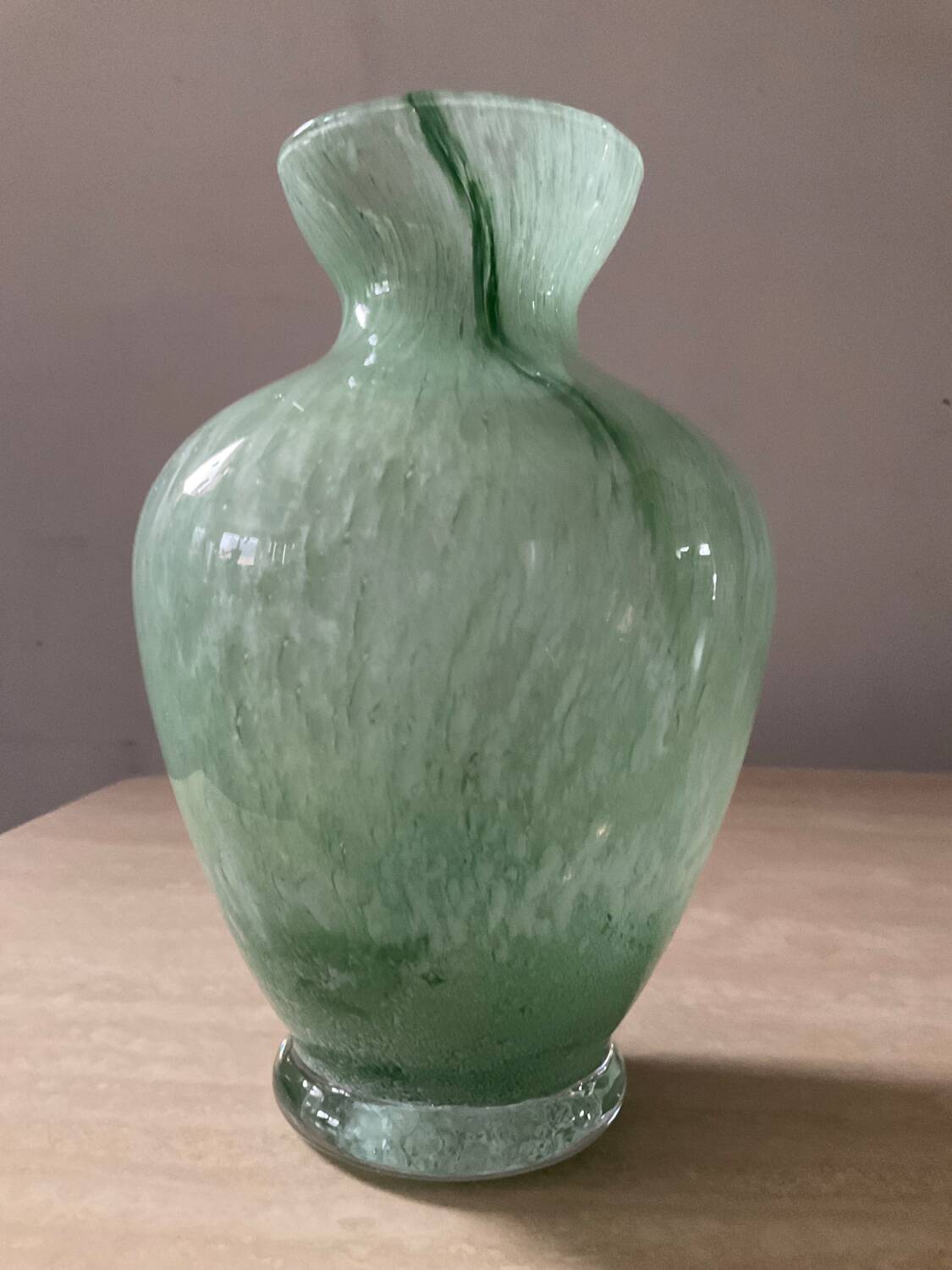 Vintage glass paste vase