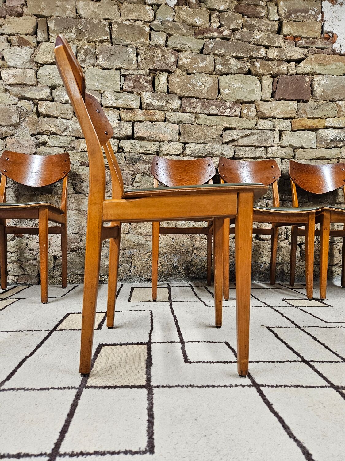 Set of 6 danish chairs 1960