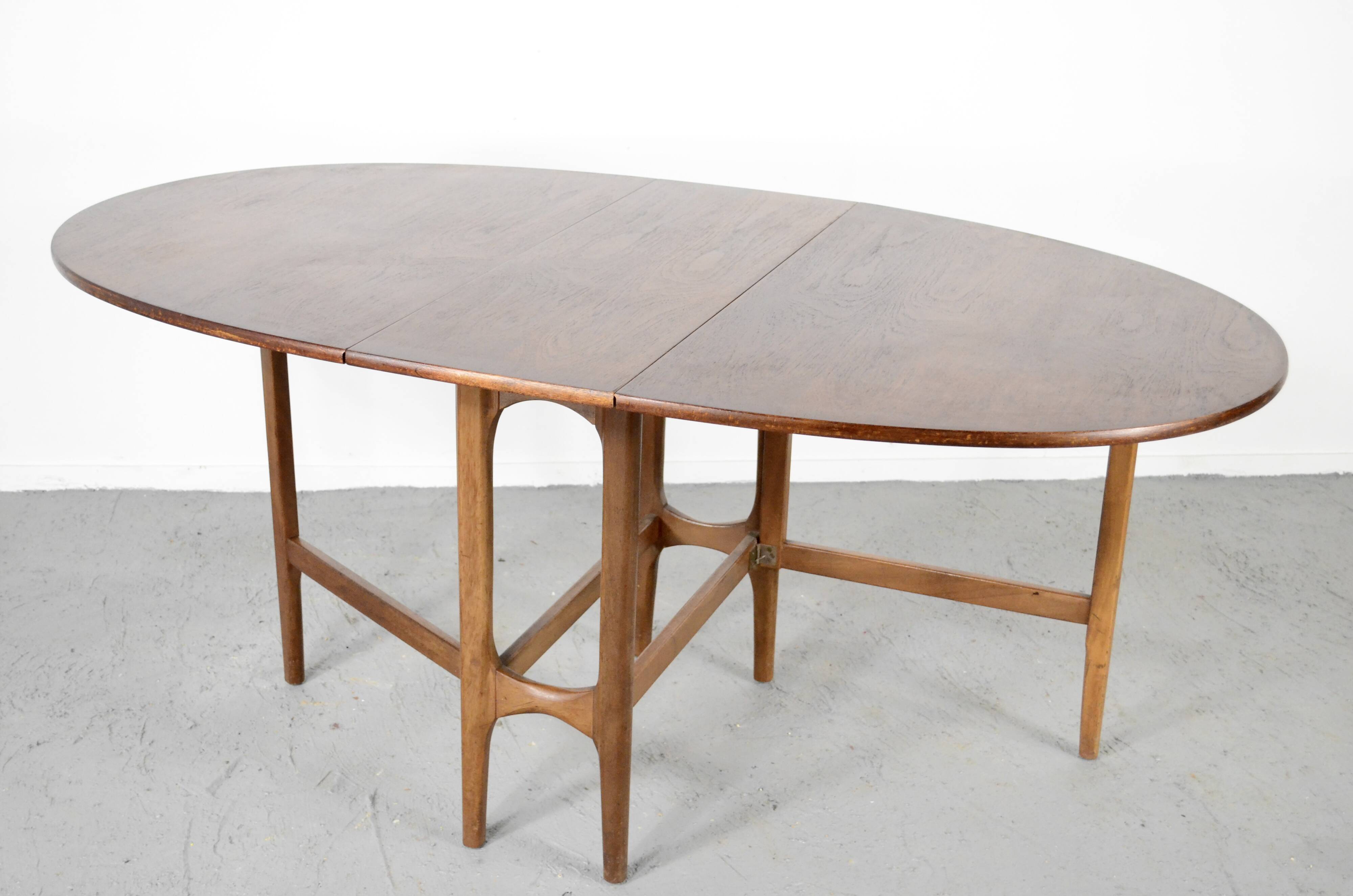 Midcentury Drop Leaf Teak Table. Vintage Modern / Retro / Danish Style.