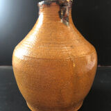 Vase moutarde grès vintage