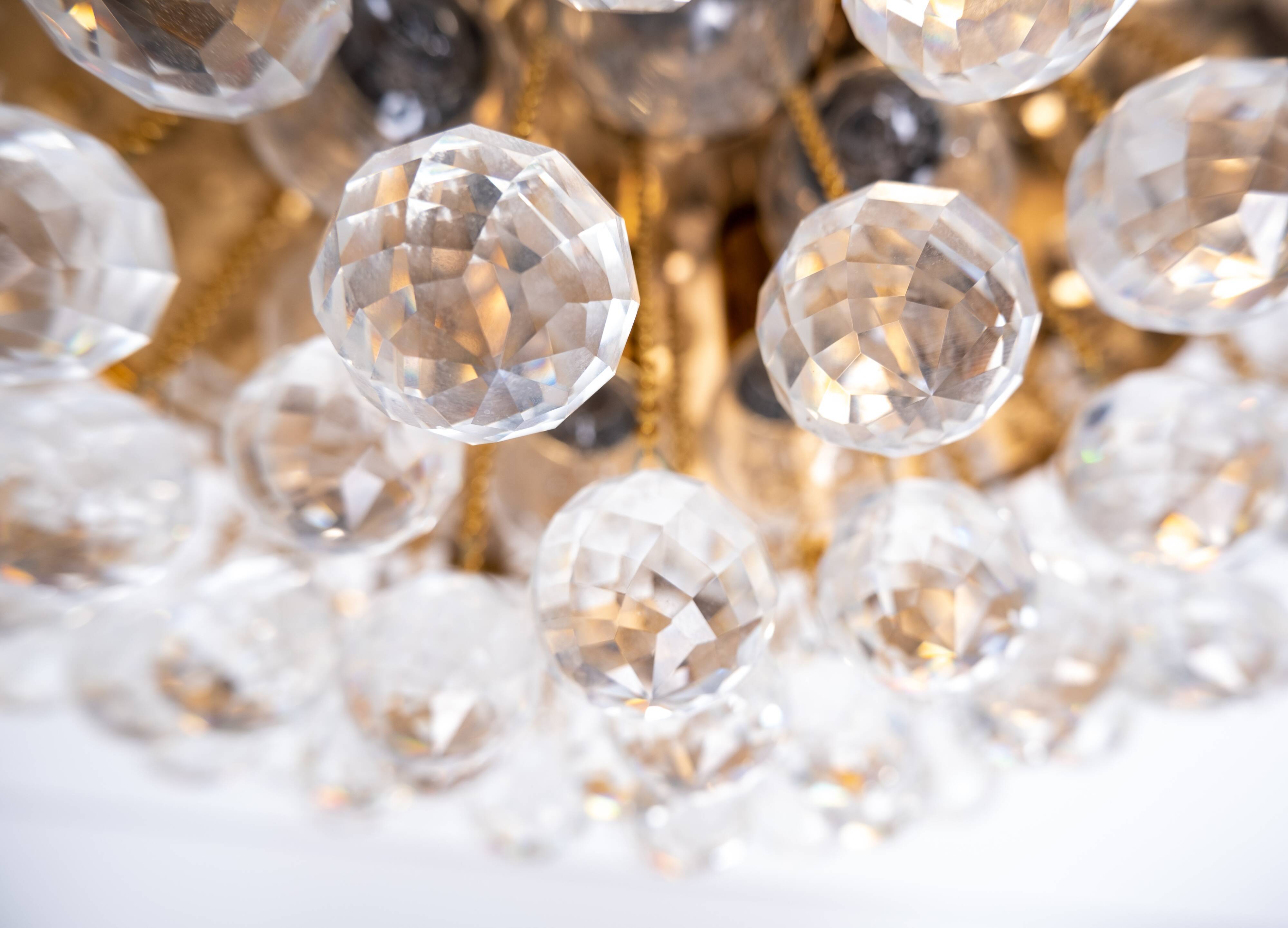 Swarovski crystal ball chandelier, 1970