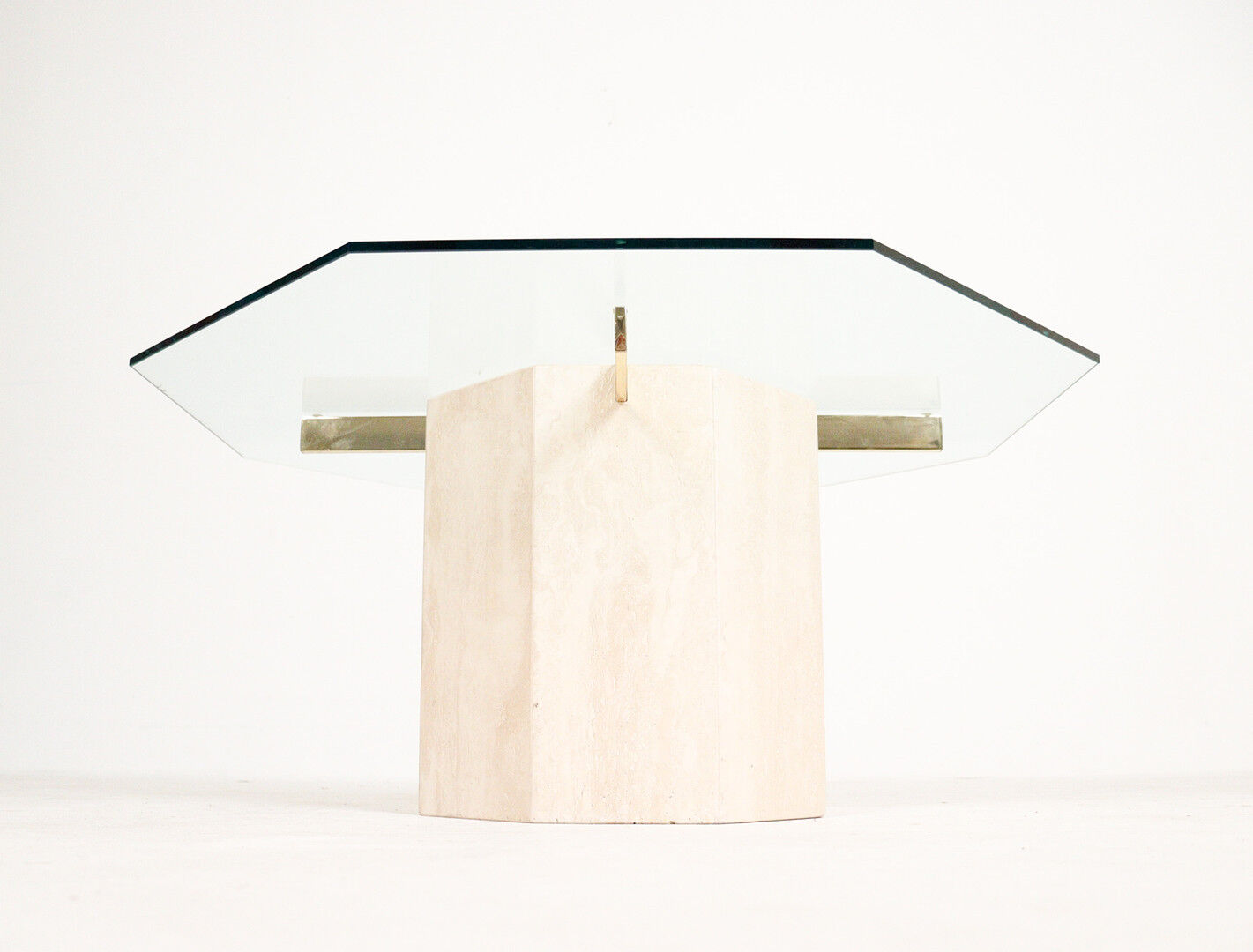 Artedi, travertine coffee table 1970s Italy