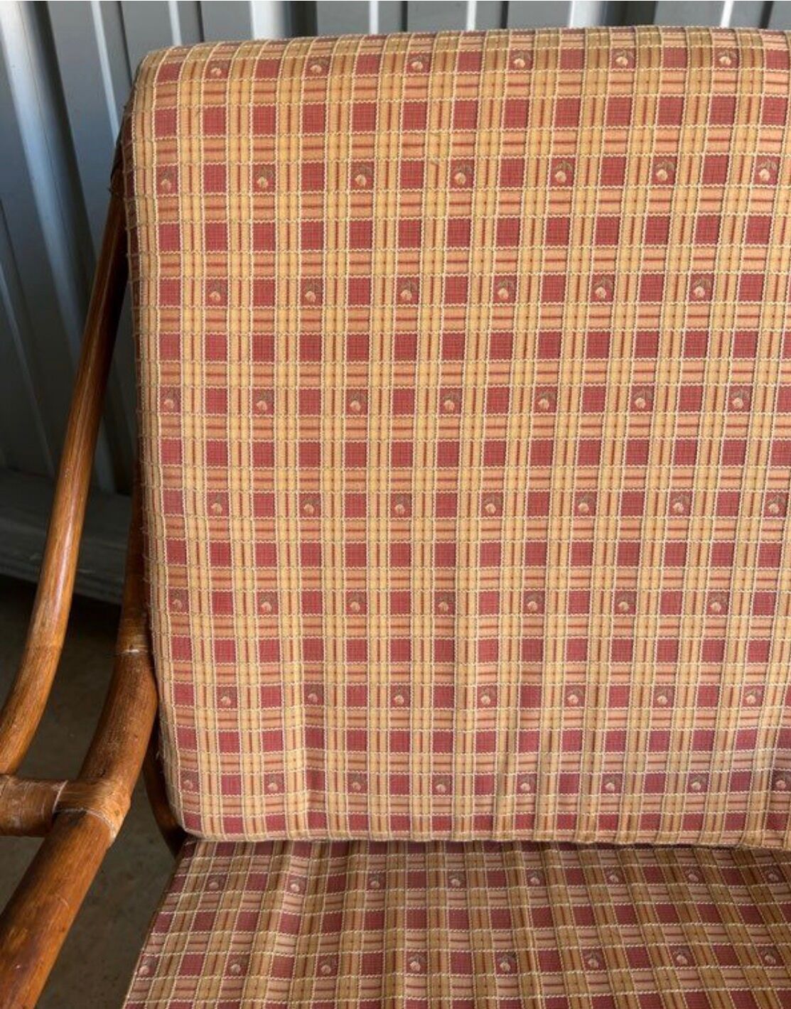 Vintage rattan armchair