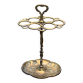Porte-parapluie en laiton vintage