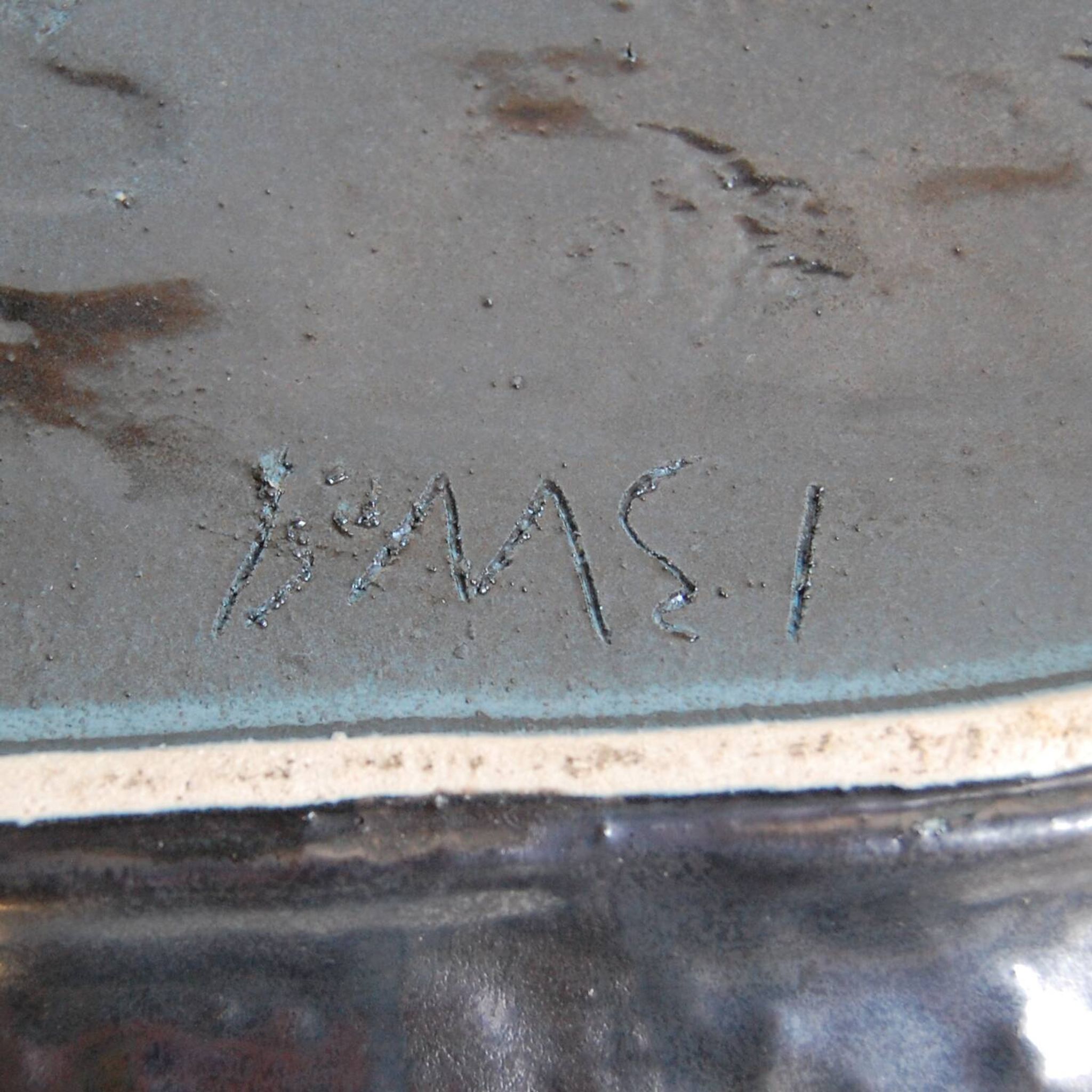 Plat décoratif ou centre table - Roger Guérin 1960s