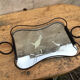 Engraved mirror tray art deco
