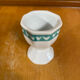 Set of 4 egg cups francoise saget white porcelain chicken decor