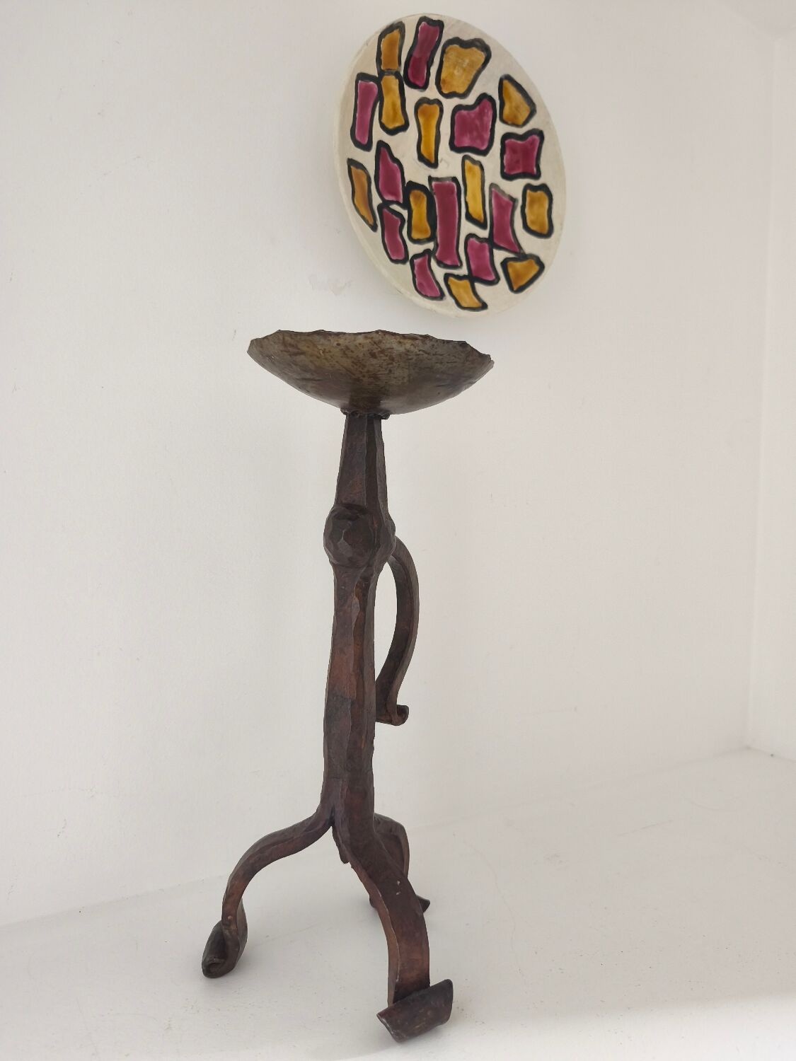 Brutalist candle holder