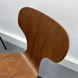 Chaises Mid-Century en Contreplaqué Danois, 1950s, Set de 2