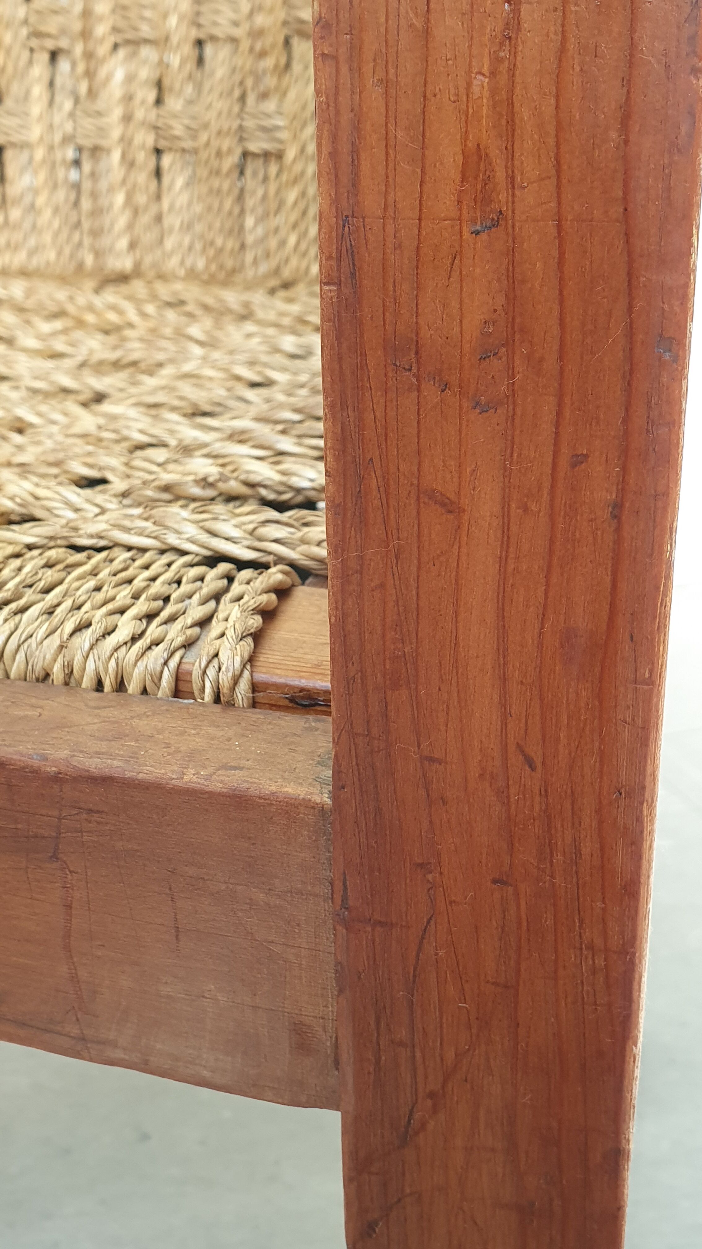 Pair of rope armchairs from the 50s