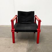 Mid-Century German Farmer Series chairs and table by Gerd Lange for Bofinger, 1960s, set of 5.