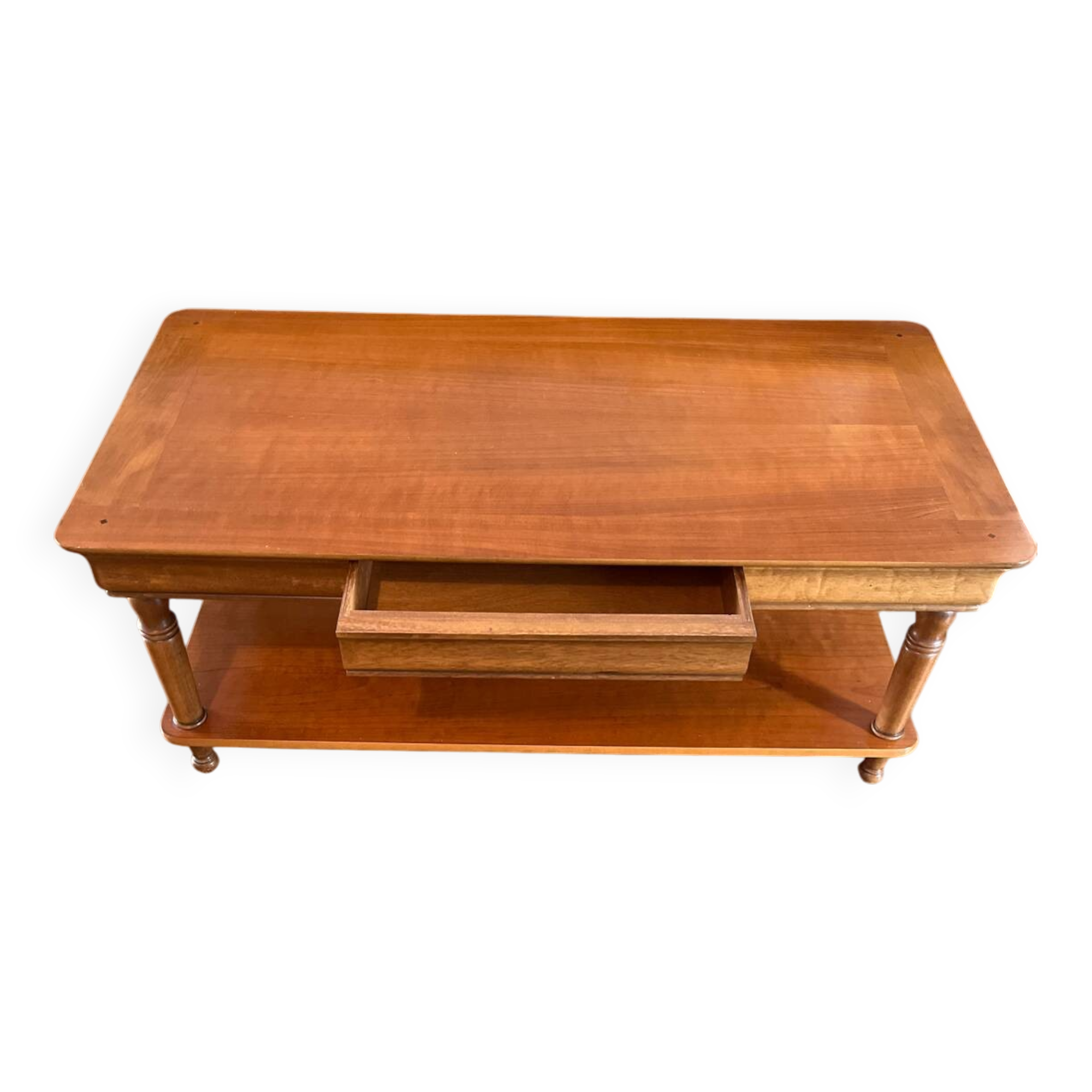 Cherry wood coffee table from the 80s
