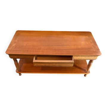 Table basse en merisier des années 80