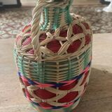 Vintage scoubidou bottle from the 50s