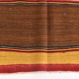 4x7 Handmade Red Anatolian Vintage Rug, 135x219Cm