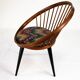 Pair of Yngve Ekström Circle Chairs for Swedese, Sweden 1950s – Original Up