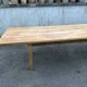 Large table 3 metres, tapered wooden legs, sanded top.