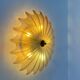 Vintage XL wall lamp, Murano and brass, Italy 1970