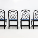 4 Chinese Chippendale chairs