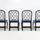 4 chaises chinoises Chippendale