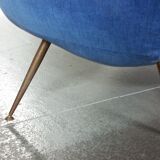 Sofa sofa egg biomorphic Fritz Neth to correcta years 1955