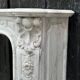 Louis XV Style Fireplace In Carrara Marble, Circa 1880