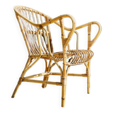 Rare fauteuil en rotin