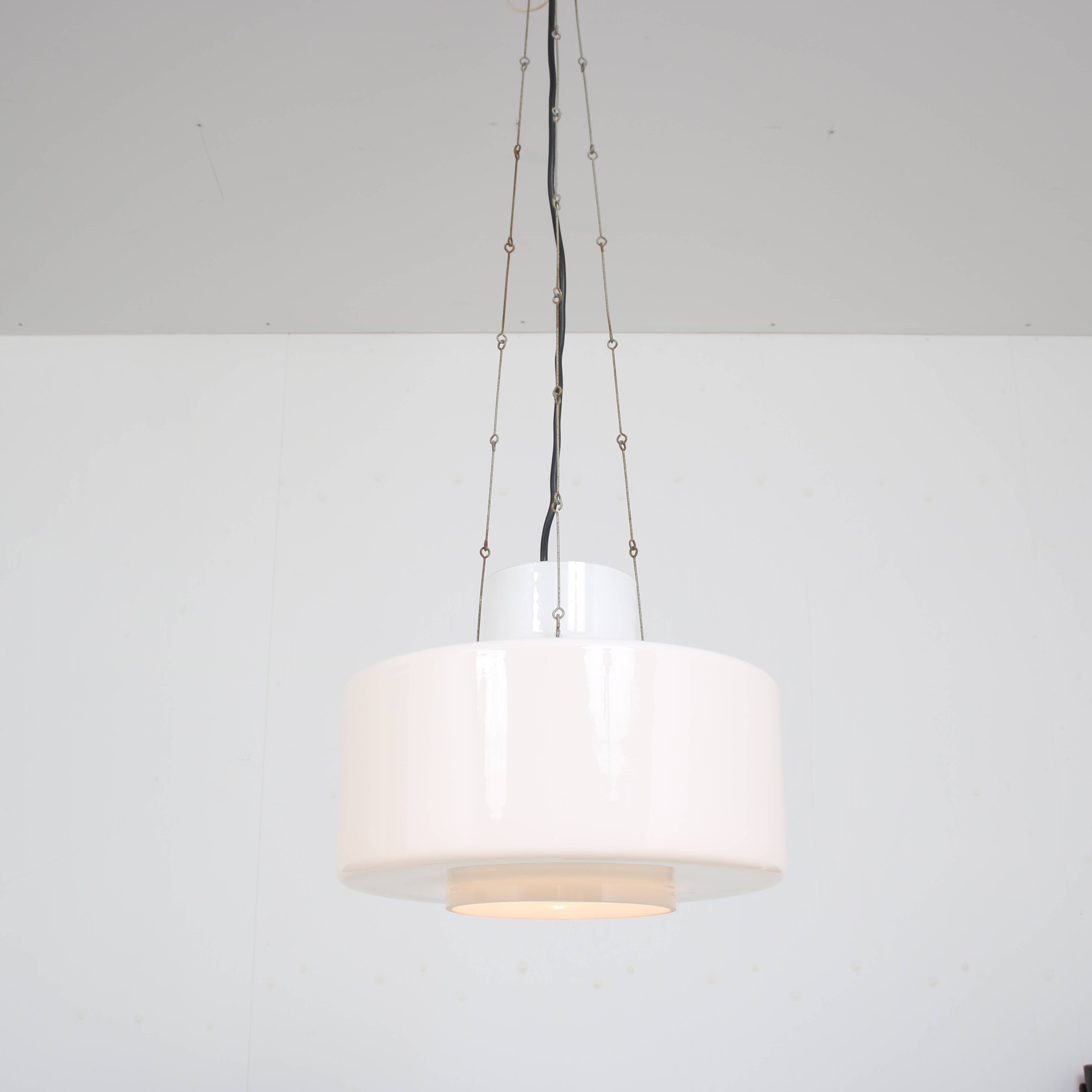 1970s Hanging lamp by Herbert Proft for Glashütte Limburg, Germany