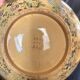 Planter, Japanese ceramic cache-pot in green, decorated with birds and flowers, Kobe Shuzan Satsuma Meiji.