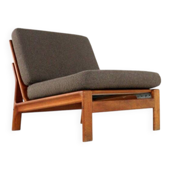 Fauteuil lounge Komfort « Nimtofte » - Marron - Design danois en teck