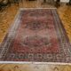 Handmade pink oriental carpet