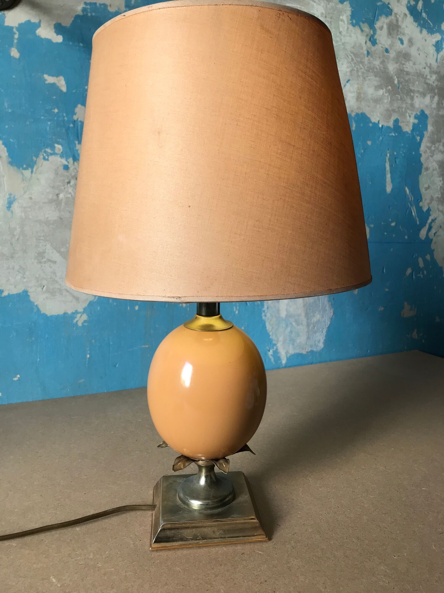 Lampe vintage boule et feuille