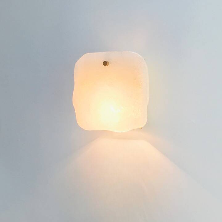 Mid-Century Frosted Glass Wall Light/Sconce from Kalmar, Austria, 1960s