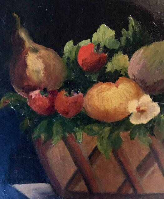 Tableau ancien fruits
