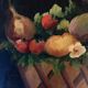 Tableau ancien fruits