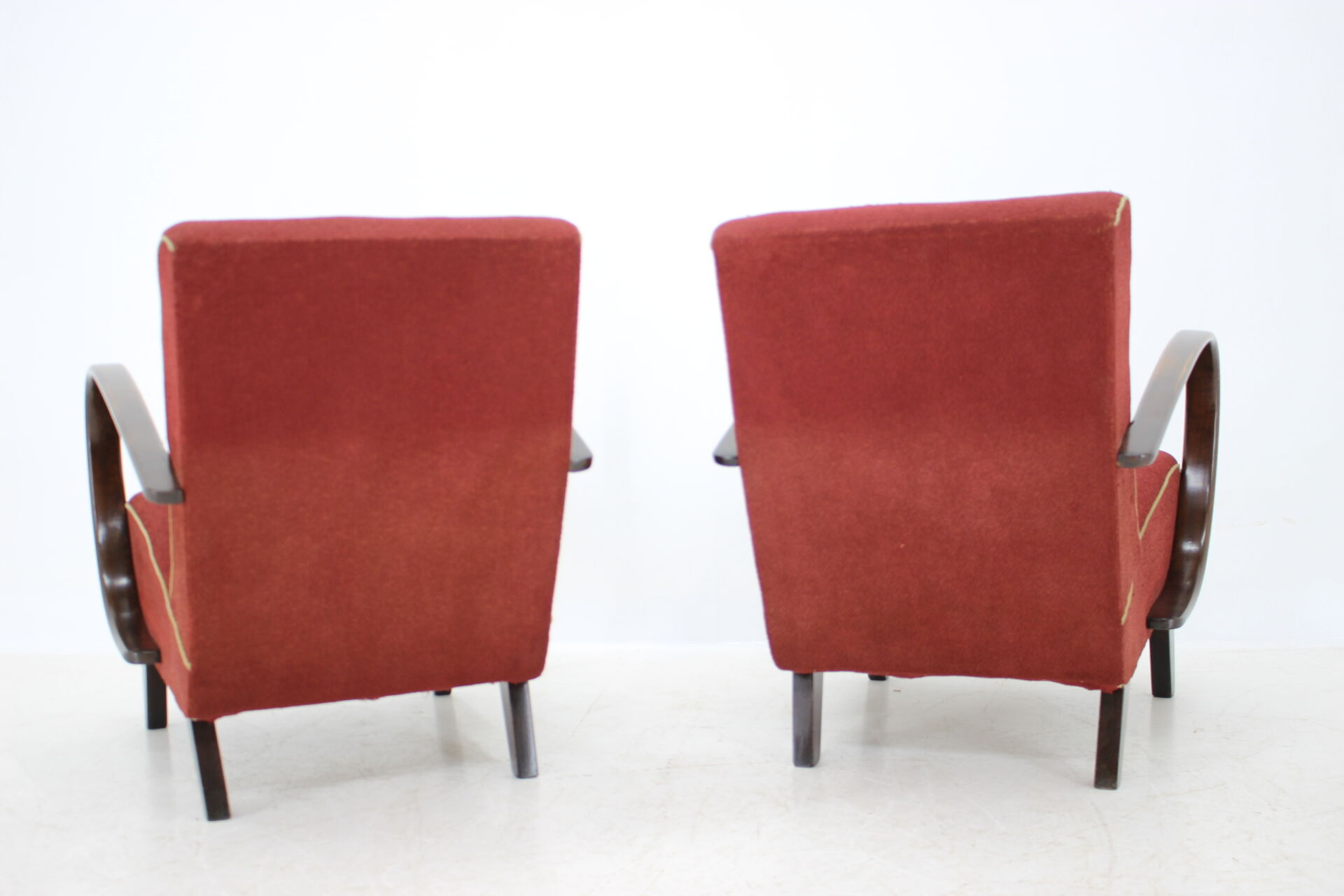 Pair of armchairs designed by Jindřich Halabala, 1950´s.